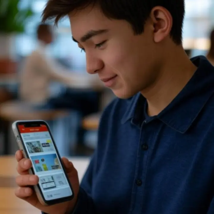 Zakupy sportowe na nowoczesnym smartfonie i tablecie