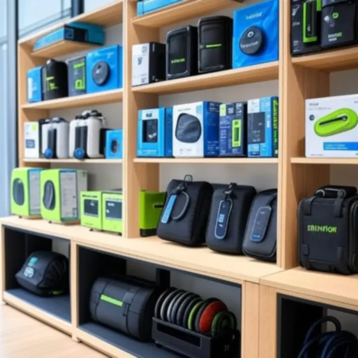 Nowoczesna ekspozycja nowości sprzętu sportowego