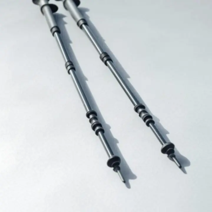 Lekkie kije trekkingowe z ergonomicznymi uchwytami