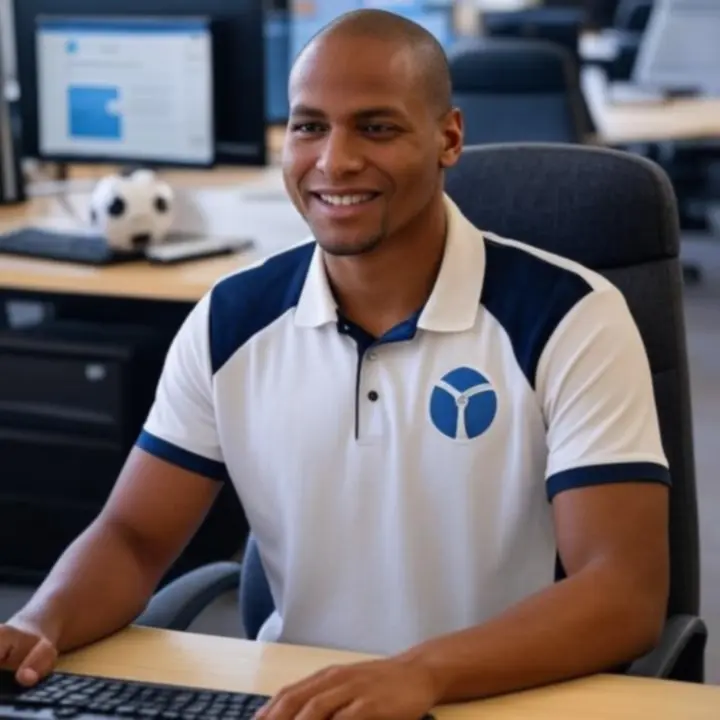 Zespół wsparcia klienta Sport Buying przy stanowiskach obsługi